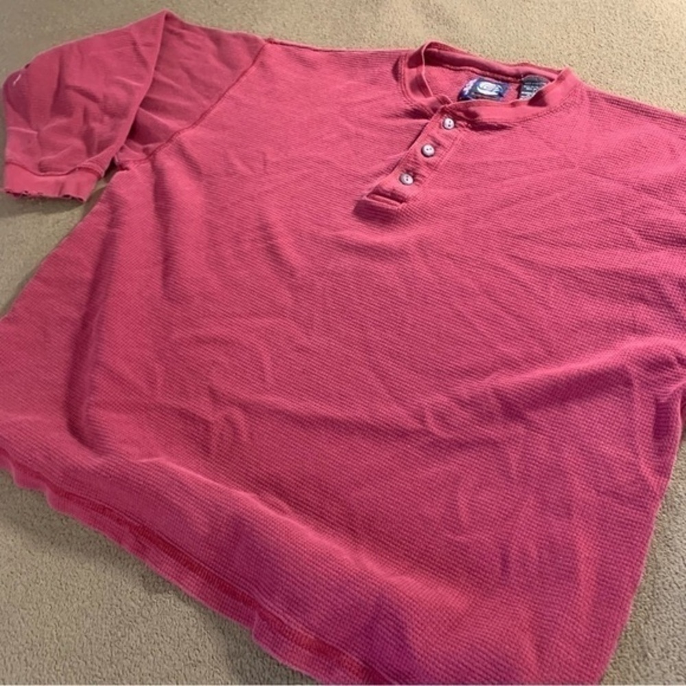 VINTAGE COLISEUM RED PREMIUM COTTON THERMAL LONG-SLEEVE XL T-SHIRT